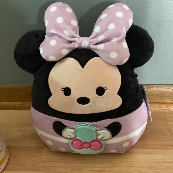 BRAND NEW SQUISHMALLOW DISNEY MINNIE MOUSE EASTER EGG 10”. NWT. YEAR 2022 - Picture 2 of 4